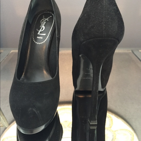 YSL (Yves Saint Laurent) Suede Tribtoo Heels - Picture 2 of 4